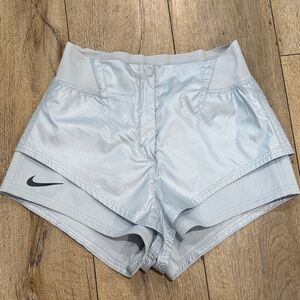 🧊 NIKE Light Ice Blue high waist high rise Shorts